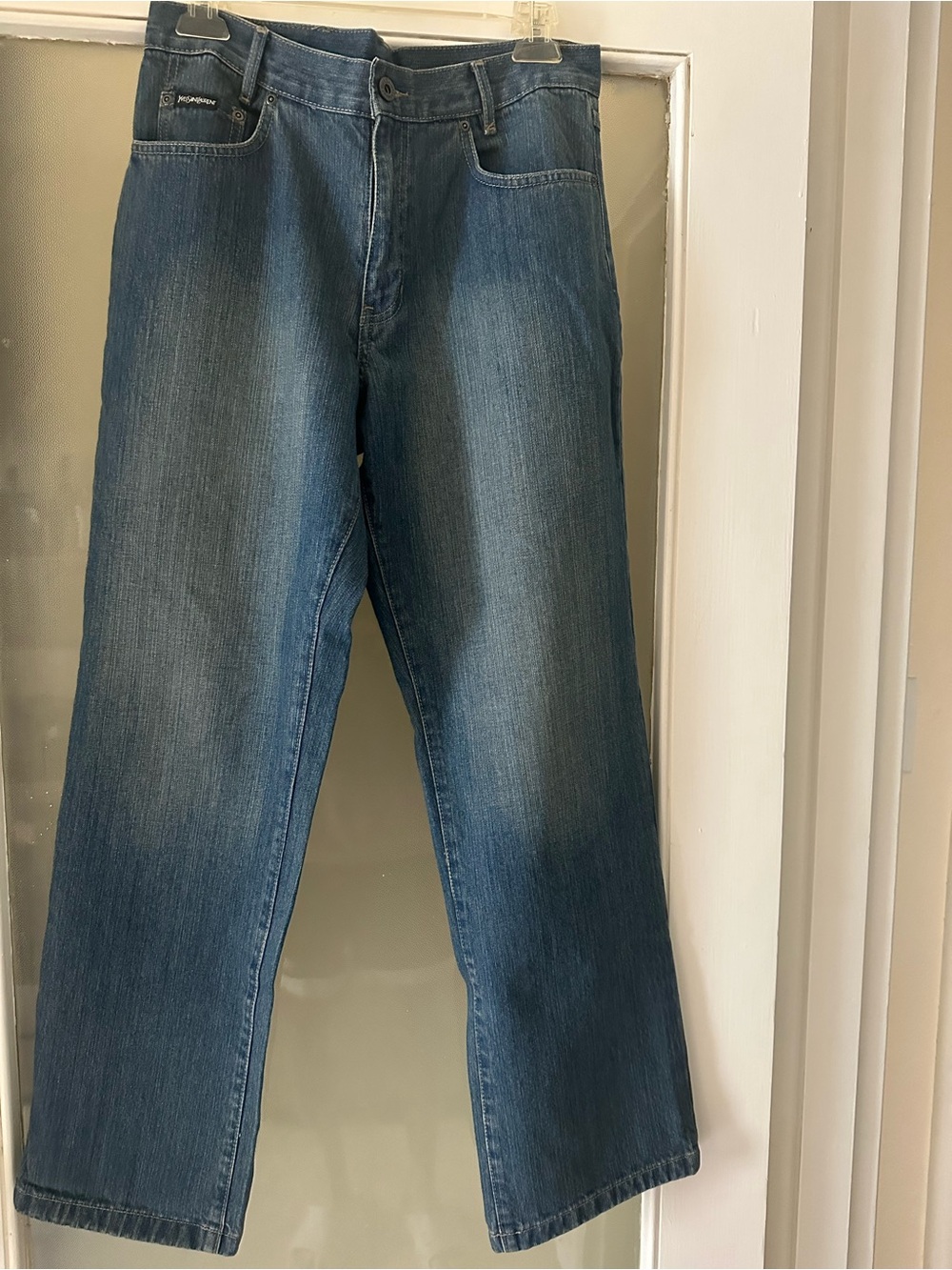 Vintage Yves Saint Laurent Men's Blue Jeans